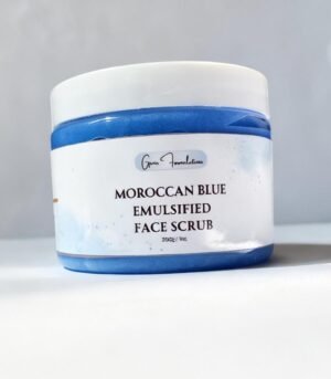 Moroccan blue emulsified face scrub